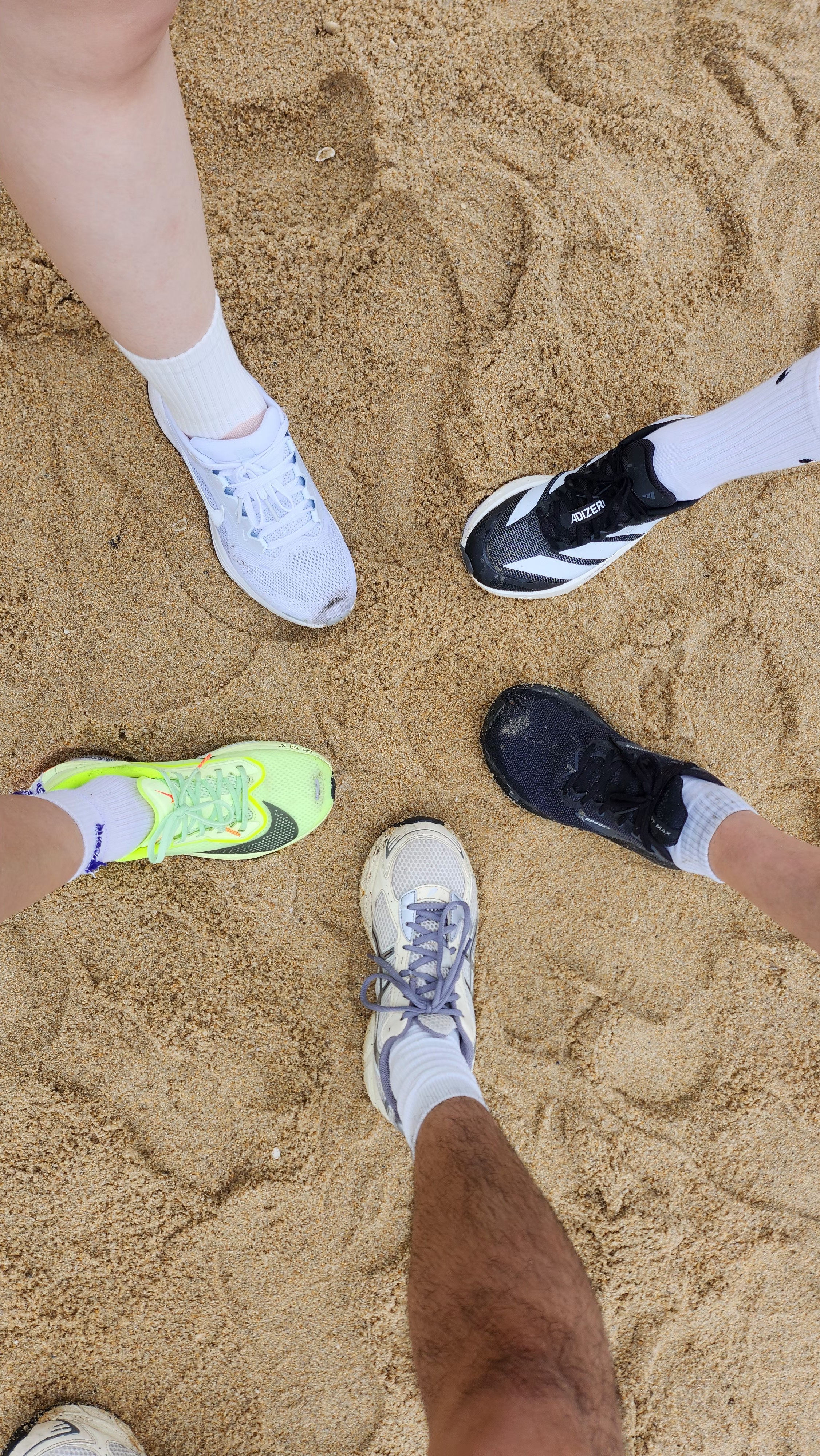 경포마라톤 해변에서